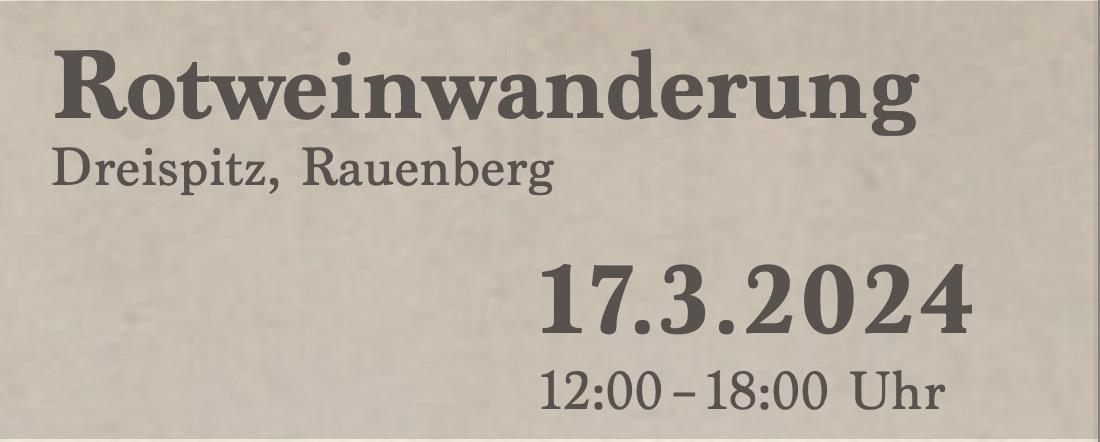 Dritte Rauenberger Rotweinwanderung 2023